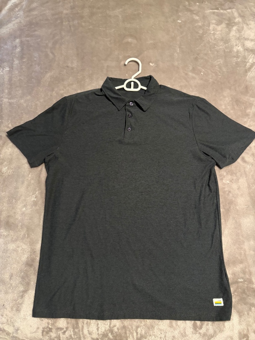 Vuori Strato Tech Polo - Charcoal Heather - Medium